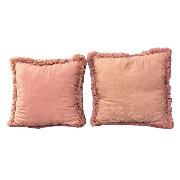 Set of Vintage Throw Pillows Square Floral Tapestry Round Crochet Sequin 1970s - Picture 2 of 11